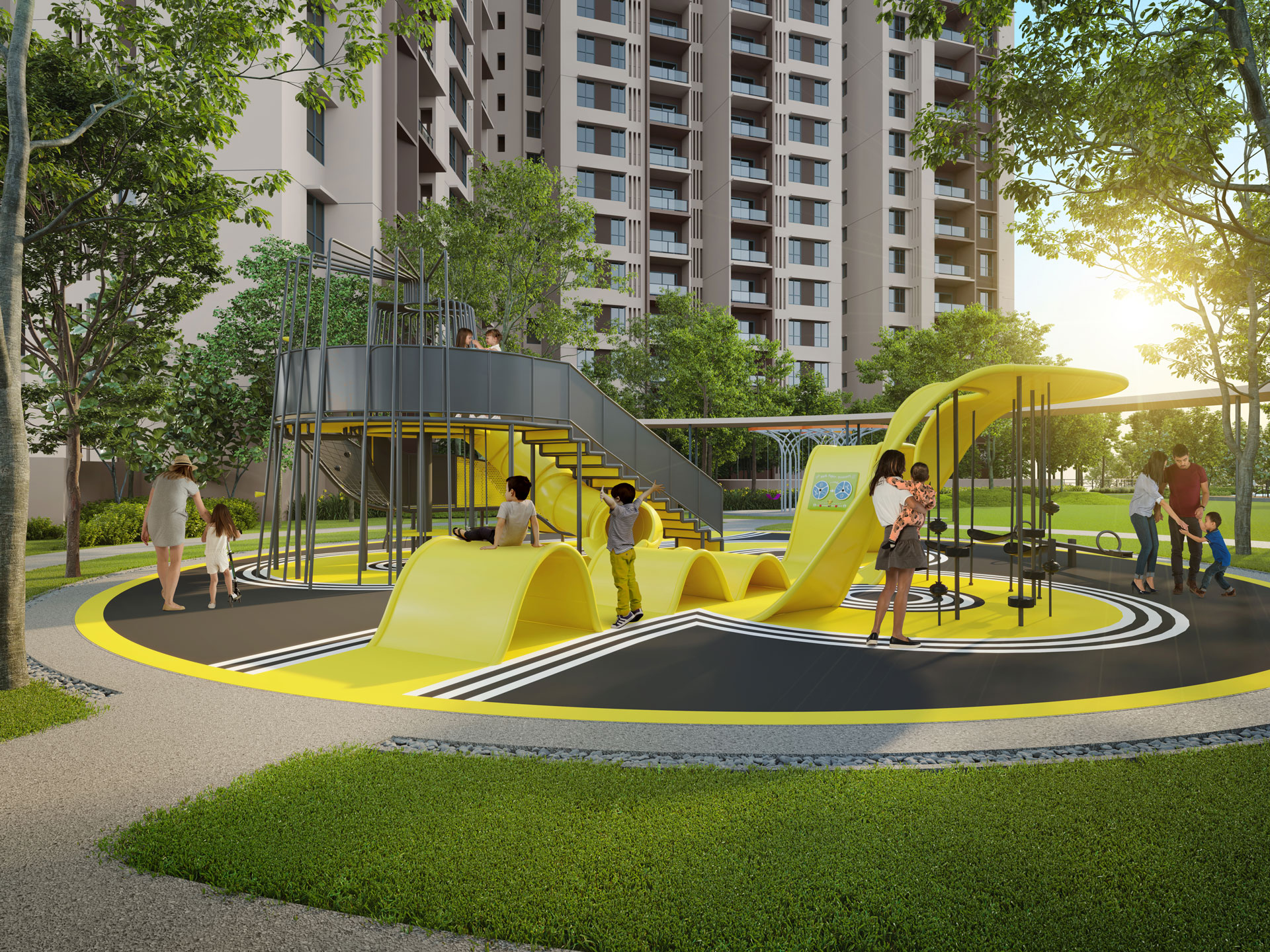 Children's playground at Ayanna Resort Residences